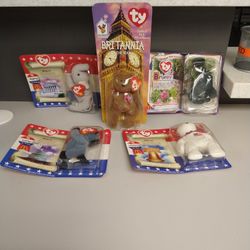 American Trio Beanie Babies lot

McDonalds Beanie Babies. American Trio. 

Britannia the Bear. New. Some boxes have wear. Look at pictures.