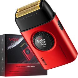 Electric Shavers for Men Triple Floating Blade Foil Razor Cordless Bald Shaver