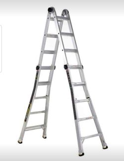 Brand New 22 Ft Aluminum Multi-Position Ladder Heavy Duty, 28 Adjustable Positions, Extension, Step