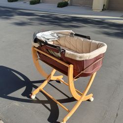 Baby Bassinet With Rolling Stand Fit For Stroller Orbit