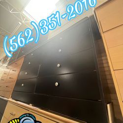 Black Eight Drawer Dresser Chest Comoda Nueva 