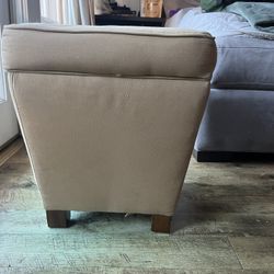Cushioned Stool/Ottoman w/ Hidden Storage