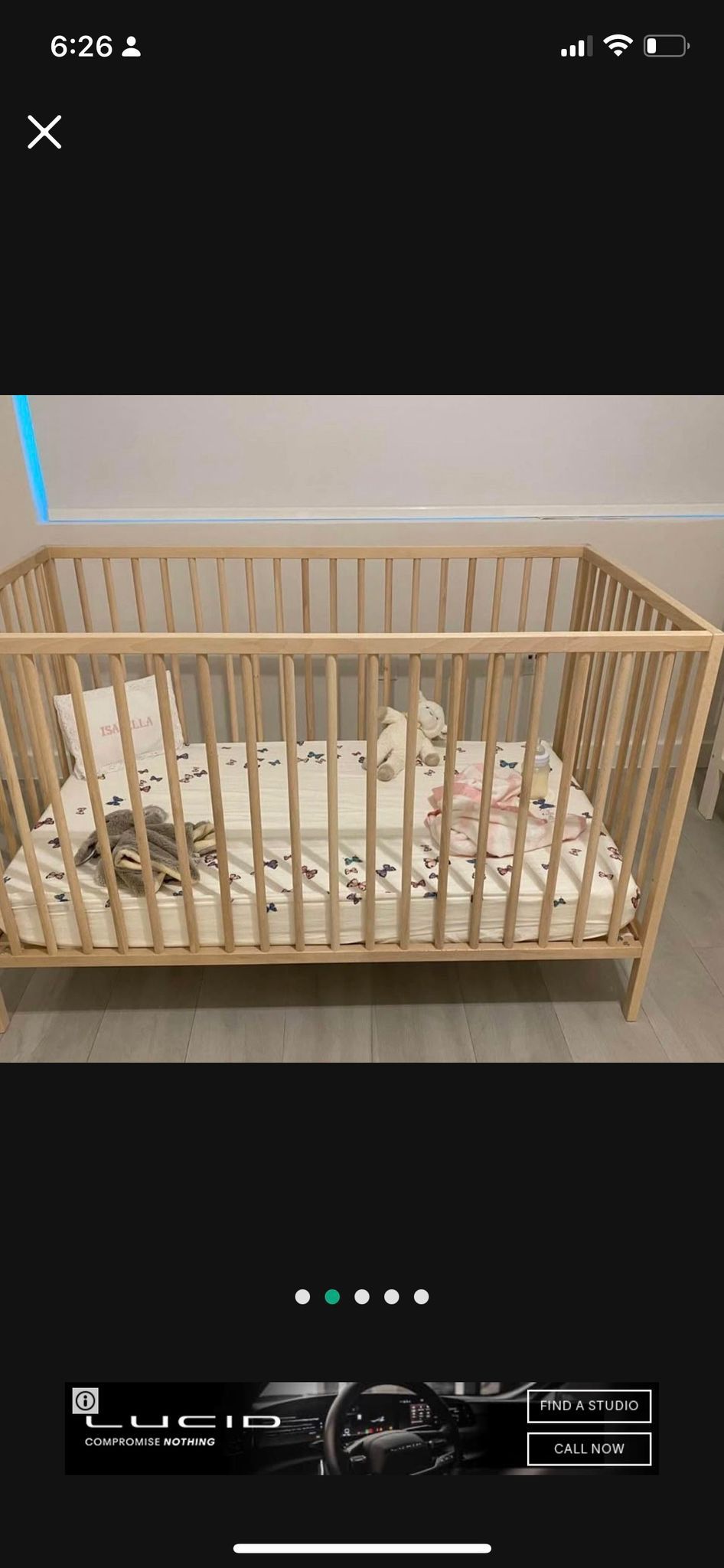 Baby Crib and Mattress
