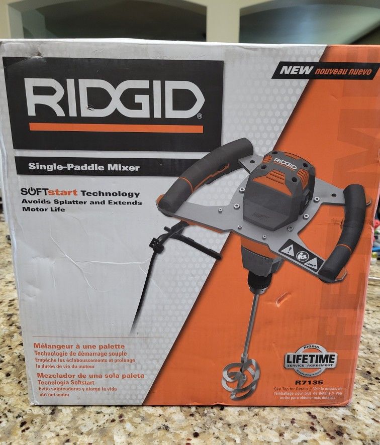 RIDGID

Single-Paddle Mixer

