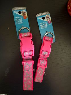Vibrant Life Reflective Dog Collars Medium and Large
