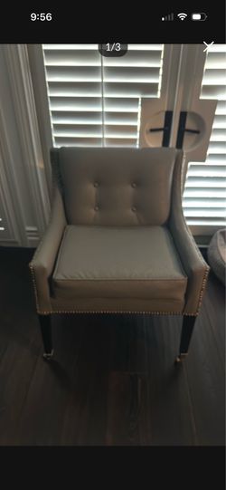 Two Custom Designer Arm Chairs