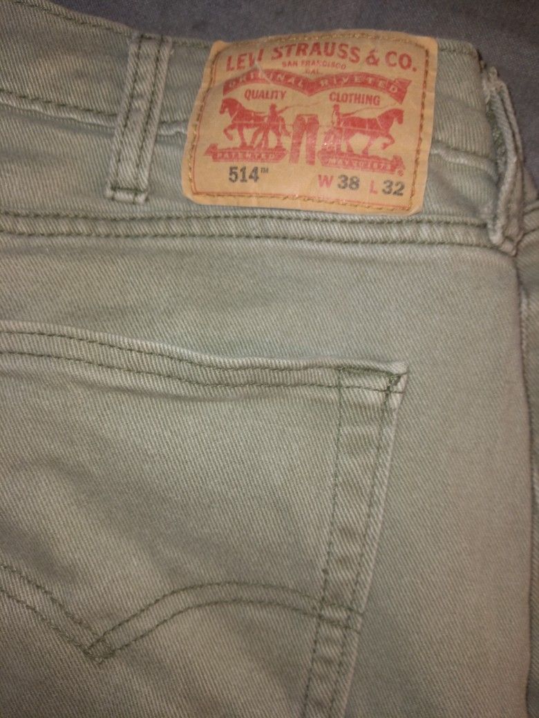 Mens 514 Levis Sz 38x32