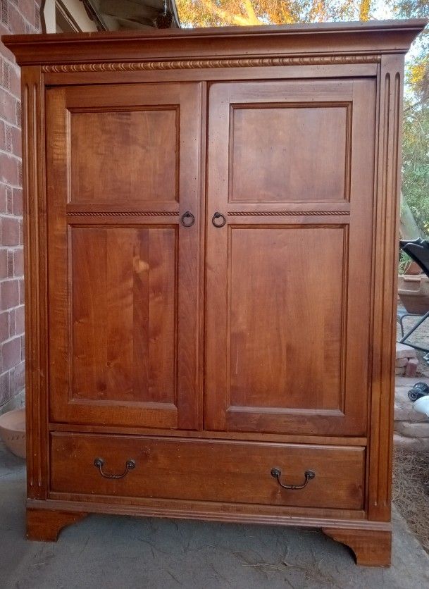 TV Hutch Ethan Allen Solid Wood Armoire, TV hutch.