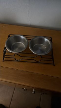 Puppy or small dog dog bowl set
