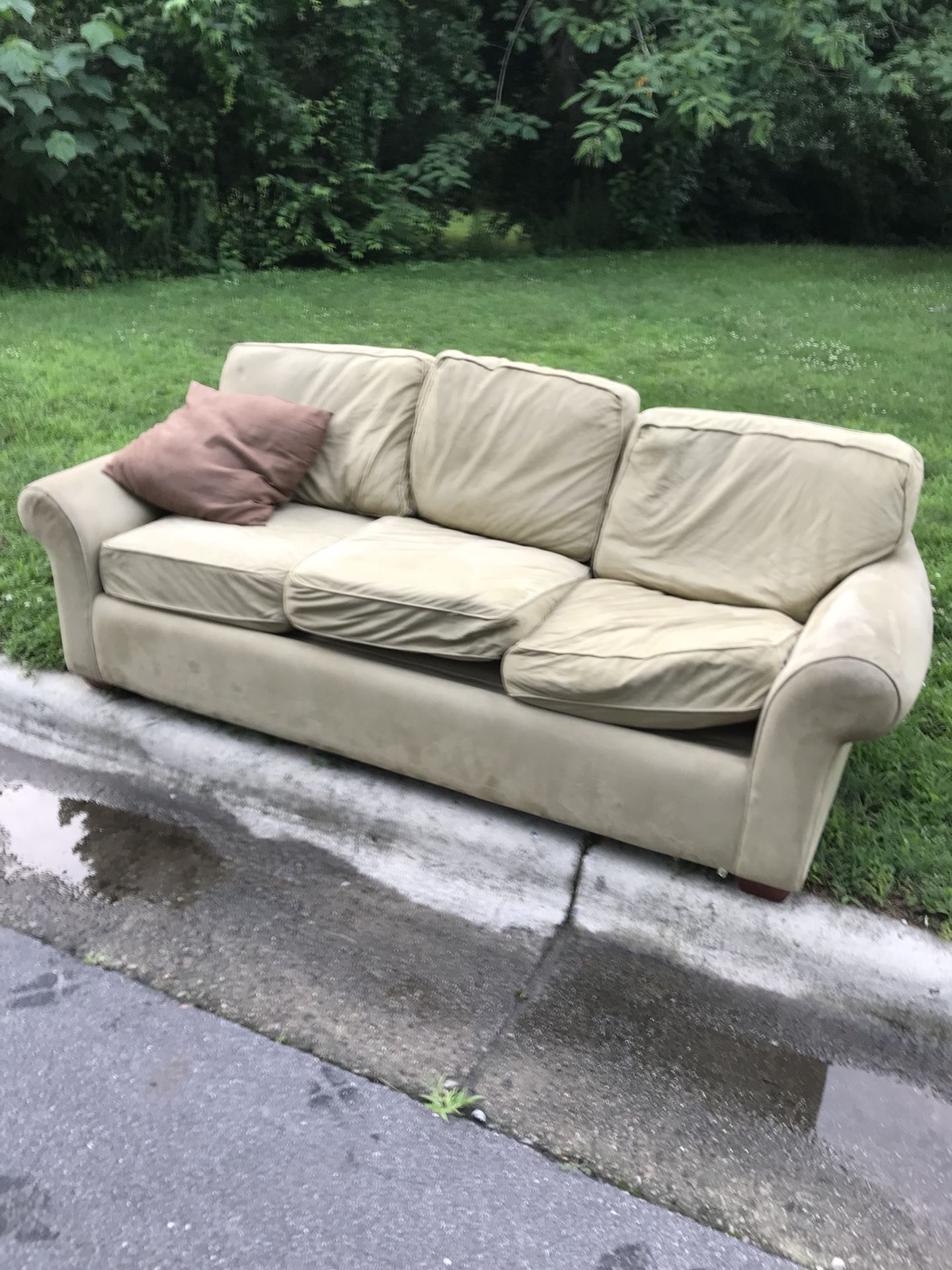 Free couch 327 Webster st Cary