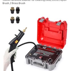 1500W High Pressure Handheld Steam Cleaner w/ Brushes 