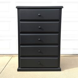 5 Drawer Solid Pine Wood Dresser