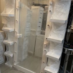 Full Body Mirror And Shelfs 