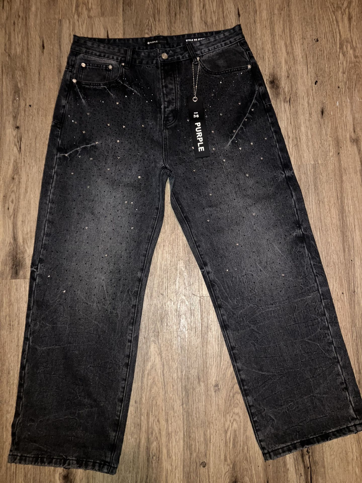 Baggy Purple Jeans Size 36