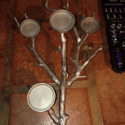 Tree branch silver aluminum table decorations candel