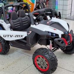 Utv 4x4 Screen For Videos Leather Seats Soft Tires Kids Car