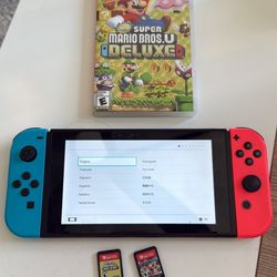 Nintendo Switch With 2 Games