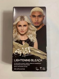 Splat Hair Rebellious Colors Lightening Bleach One Application 6.5 floz Hair Kit