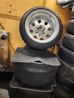 15x10 Rims With 205-50x15 Tires 6 Lug Lowrider 