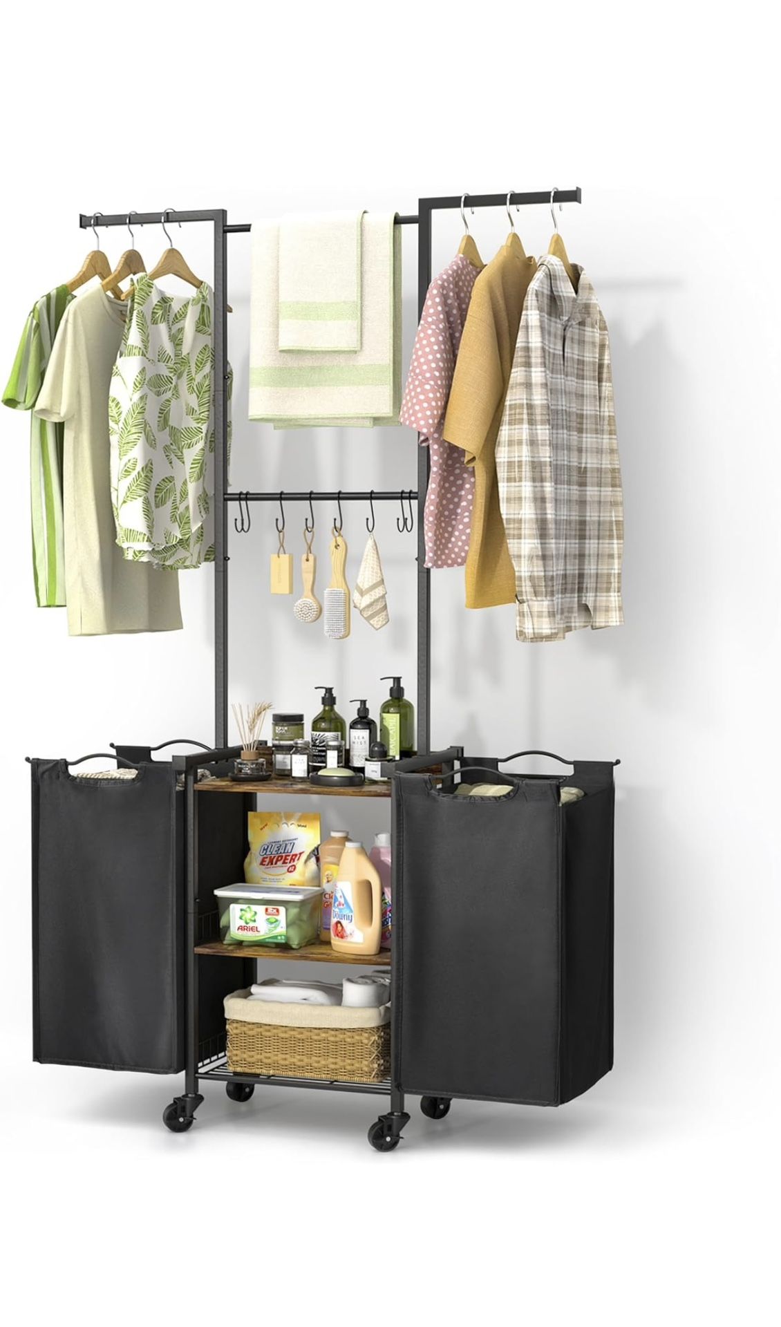 Double Laundry Hamper