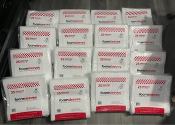 15 packs of foam sleeves