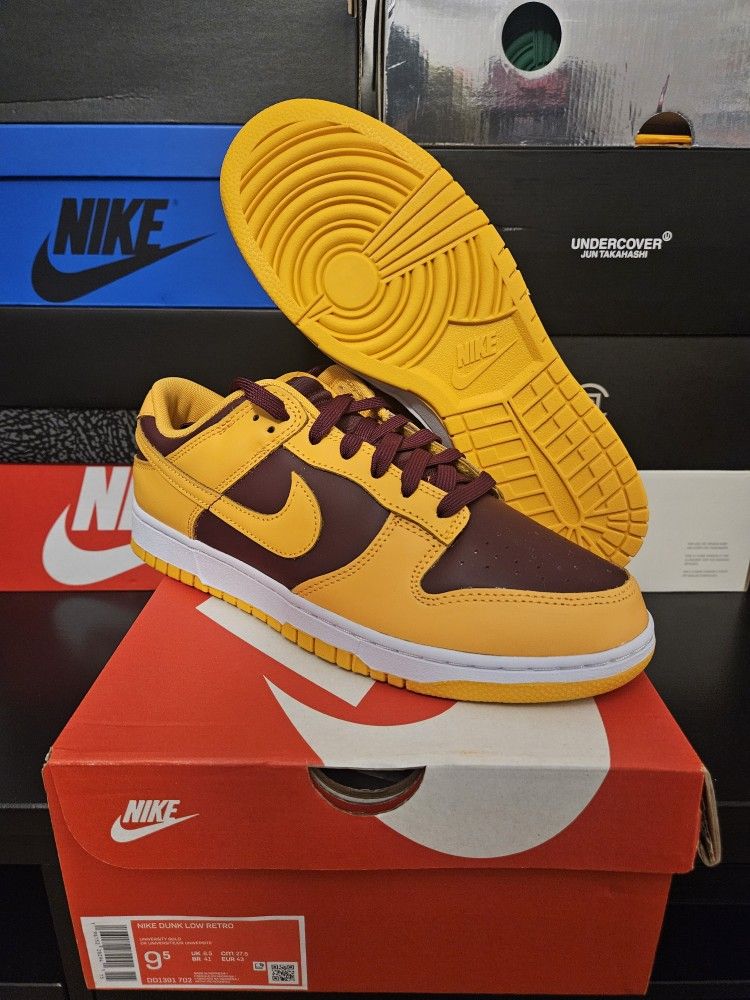 Deadstock Mens Nike Dunk Low Retro (Arizona State)