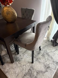 Grey Velvet Chairs