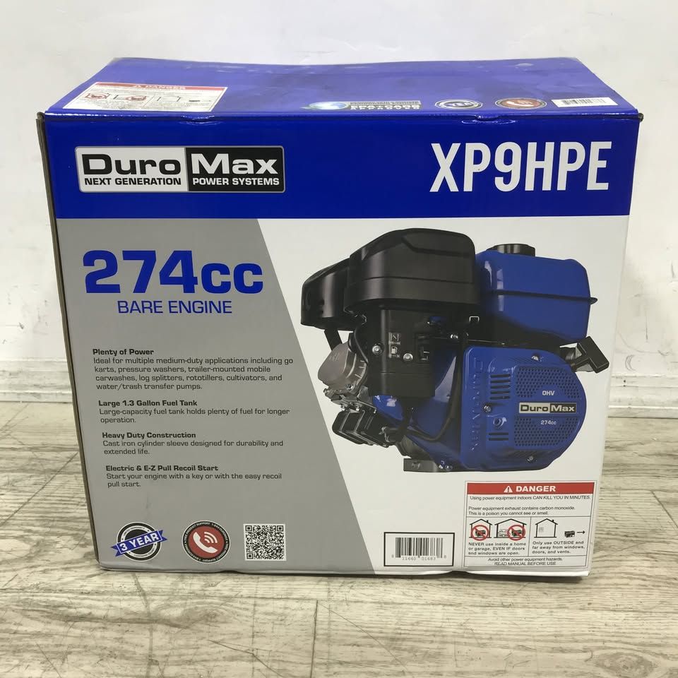 DuroMax XP9HPE 274cc Electric Start Gasoline Engine