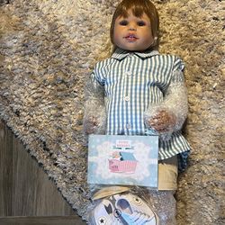 39 inch Lifelike Toddler Reborn Dolls Huge Child Mannequin Vinyl Full Standing
