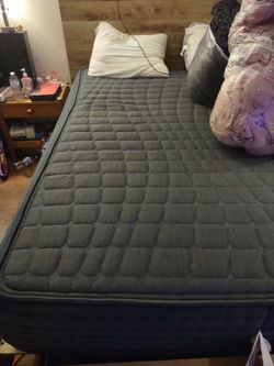 Queen bed  color blue