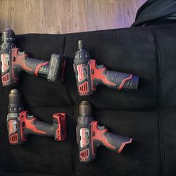 Milwaukee M12 Cordless Tool Bundle – Drills, Multitool, Batteries + Chargers