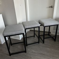3 bar stools 24”