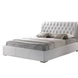 Joss & Main Leather Queen Bed frame 