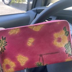 Hawaii Hard Leather Wristlet
