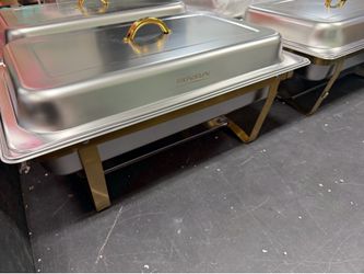 Chafing dishes , stainless steel 9qt📍$25 each