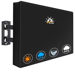 Outdoor TV Cover 75 Inch - 600D TV Cover Weatherproof & Waterproof for 70 to 75 Inch Outdoor TV, Heavy Duty TV Enclosure Protector for Outside Flat