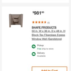 Sandstone Egress Window Well Home Depot
