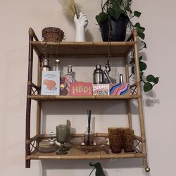 Wicker Wall Shelf unit