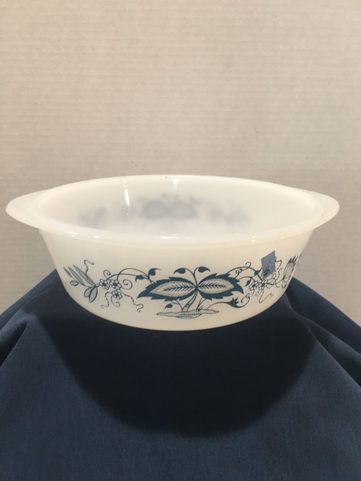 Blue Corn Flowers Glasbake Pyrex Bowl