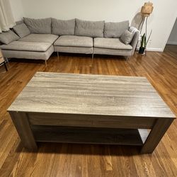 Coffee table with storage