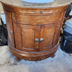 Custom Rounded Sink, With Cabinets Fully Functional 