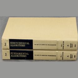 Knuth The Art of Computer Programming Vol. 1 and 2, Second Edition Hardcovers