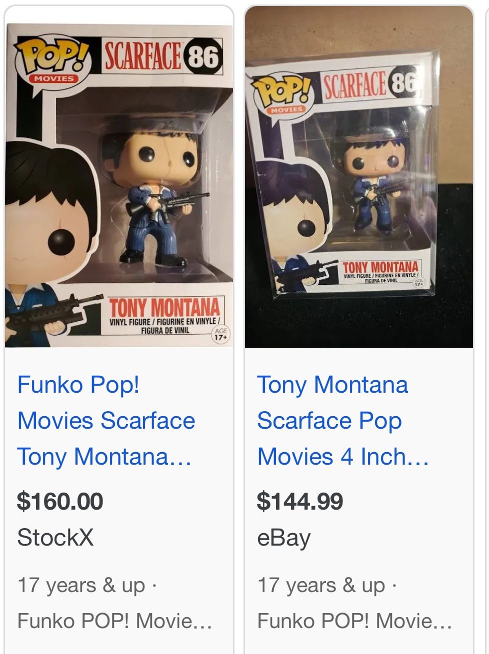 Funko Pop! Movies Scarface Tony Montana Figure #86