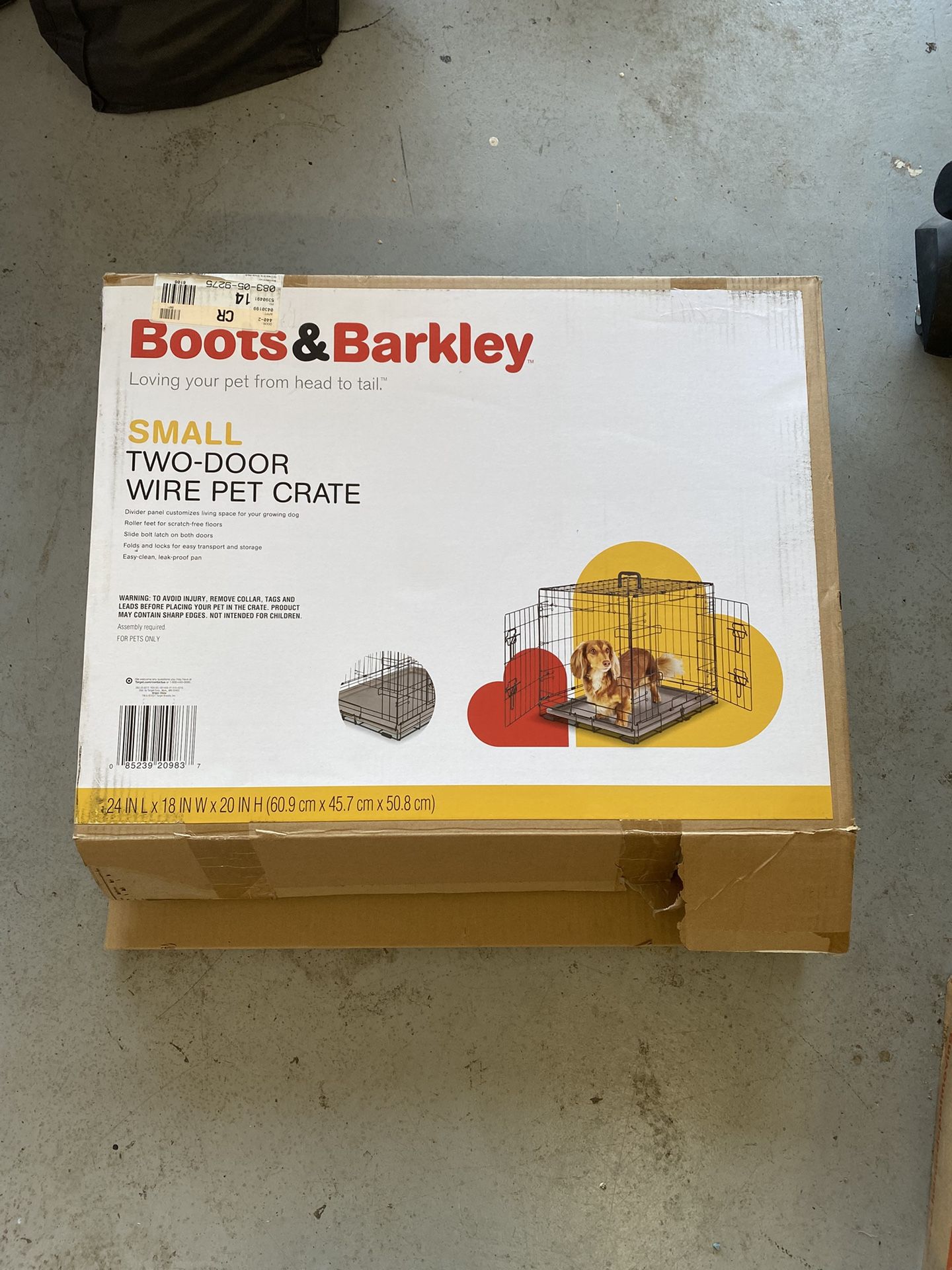 XS Wire Collapsible Dog Crate