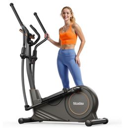 Niceday 15.5 in Stride Brown Elliptical Exercise Machine, Elliptcal Machine