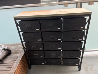 Urban outfitters industrial storage dresser