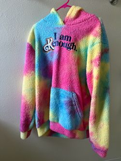 I Am Kenough Tie-Dye Sherpa Hoodie