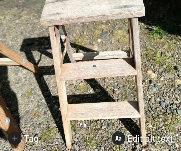 Solid  Cedar Wood  Fokding Step Stool