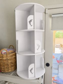 36” Kids Nautical Bookshelf with 12 Shelves