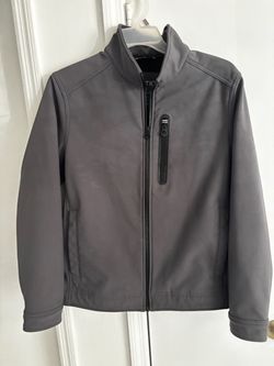 Nautica Gray Softshell Full-Zip Jacket